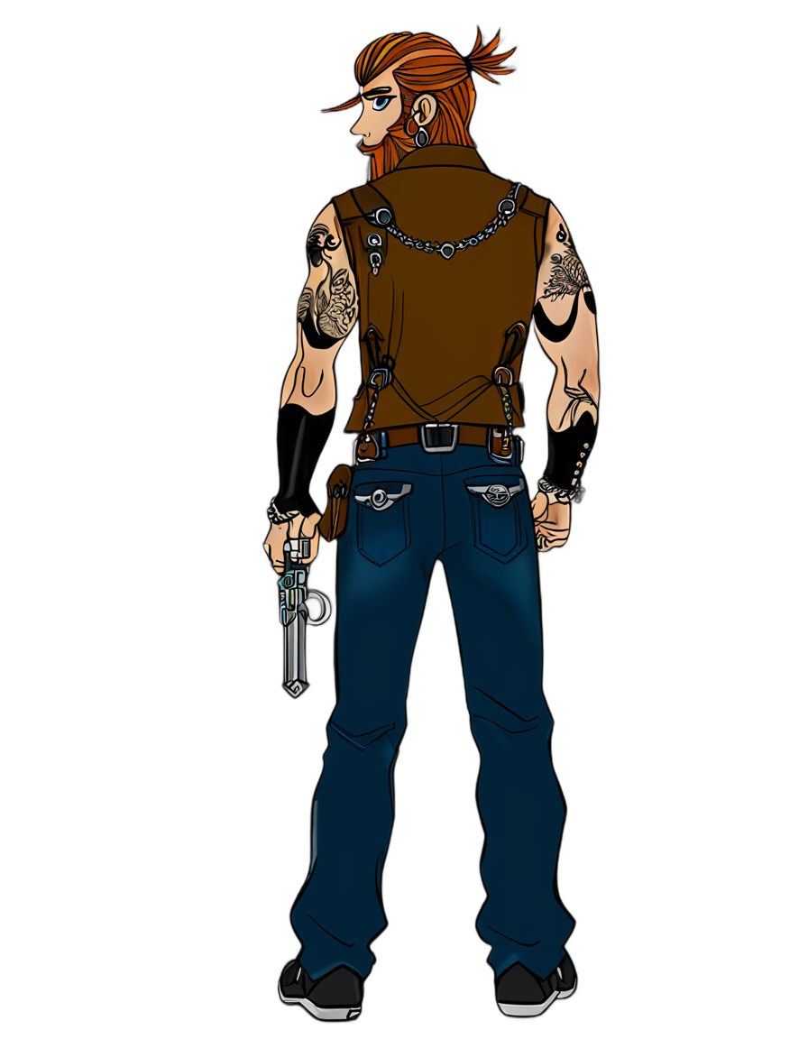 Jack 'Rusty' Daniels (Rusty) back cut